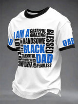 Herren "Ich bin ein schwarzer Vater" Vatertag Spaß Freizeit T-Shirt