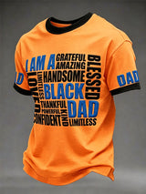 Herren "Ich bin ein schwarzer Vater" Vatertag Spaß Freizeit T-Shirt