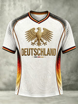 Herren-Fußball-T-Shirt aus Deutschland mit kurzen Ärmeln