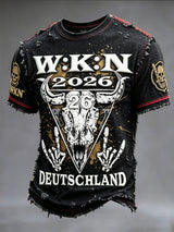 Herren-T-Shirt mit WKN-Print zum deutschen Wacken Metal Festival – cool und stylisch