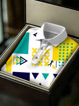 Herrenmode Business-Stil bedrucktes Poloshirt