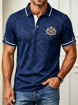 Herrenmode Business-Stil bedrucktes Poloshirt
