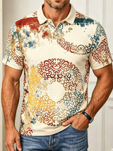 Herrenmode Business-Stil bedrucktes Poloshirt