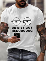 Herren-T-Shirt mit viralem Meme: Du bist gut genug – deutsche Affirmation