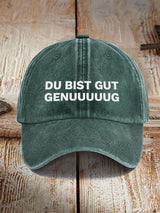 Unisex Du Bist Gut Genug Viral-Meme-Print-Kappe mit deutscher Affirmation