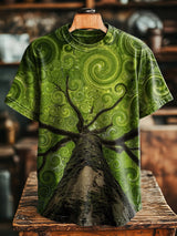 Unisex Abstrakte Kunst "Baum Schatten" lässig T-Shirt
