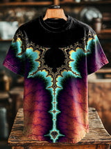 Unisex Retro-künstlerische Textur lässig T-Shirt