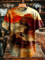 Unisex Abstrakte Kunst Berg Textur Casual T-Shirt