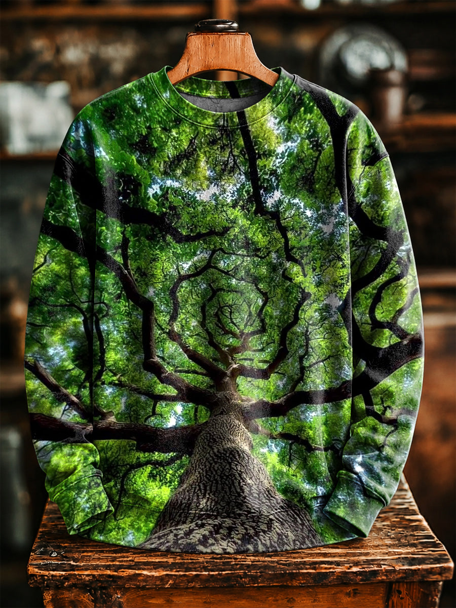 Unisex Abstrakte Kunst Baum-Schatten Casual Sweatshirt