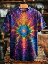 Unisex Retro Mandala Casual T-Shirt