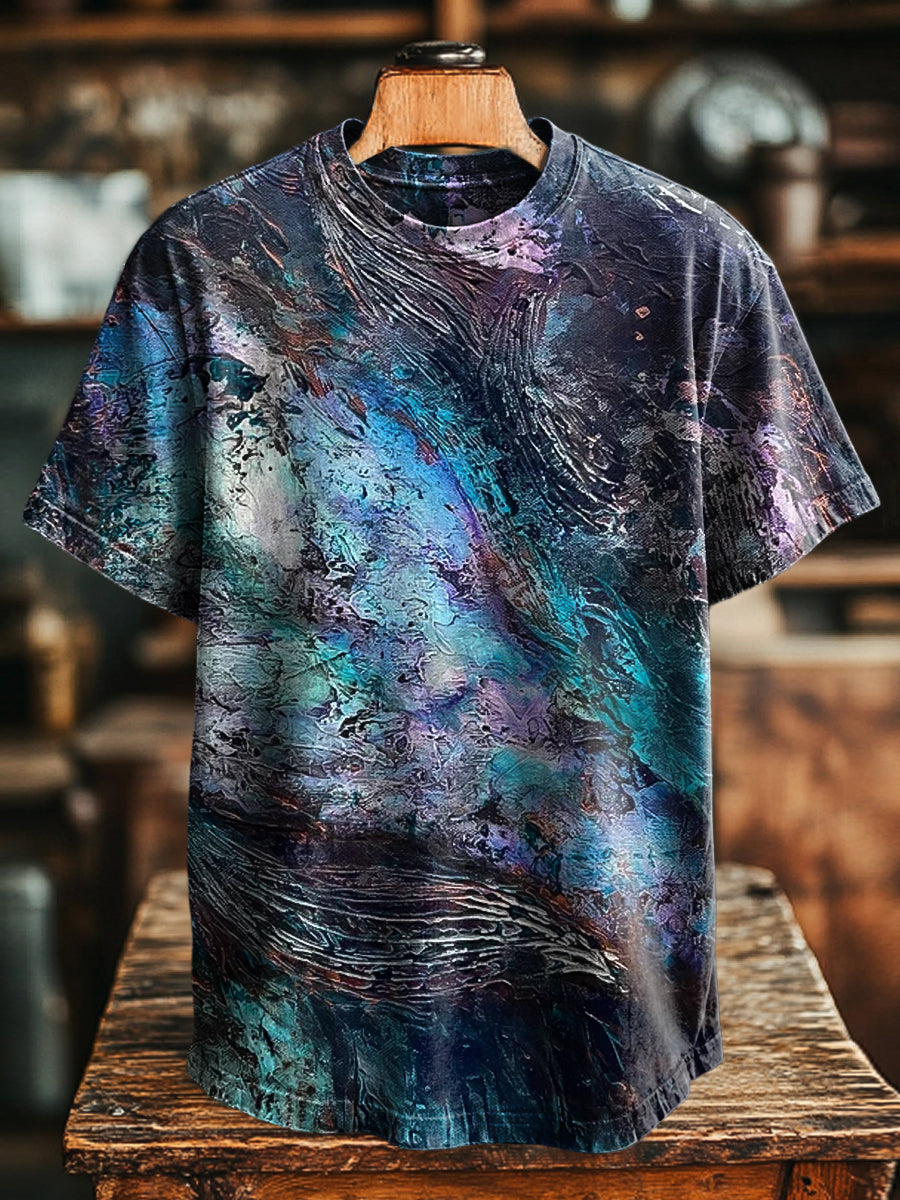 Unisex Abstrakte Kunst Vinyl Casual T-Shirt